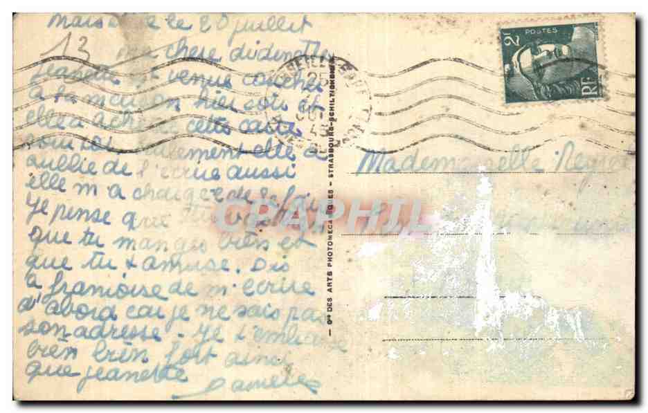 Marseille - Un Coin du Vieux Port - CPA  — Verso