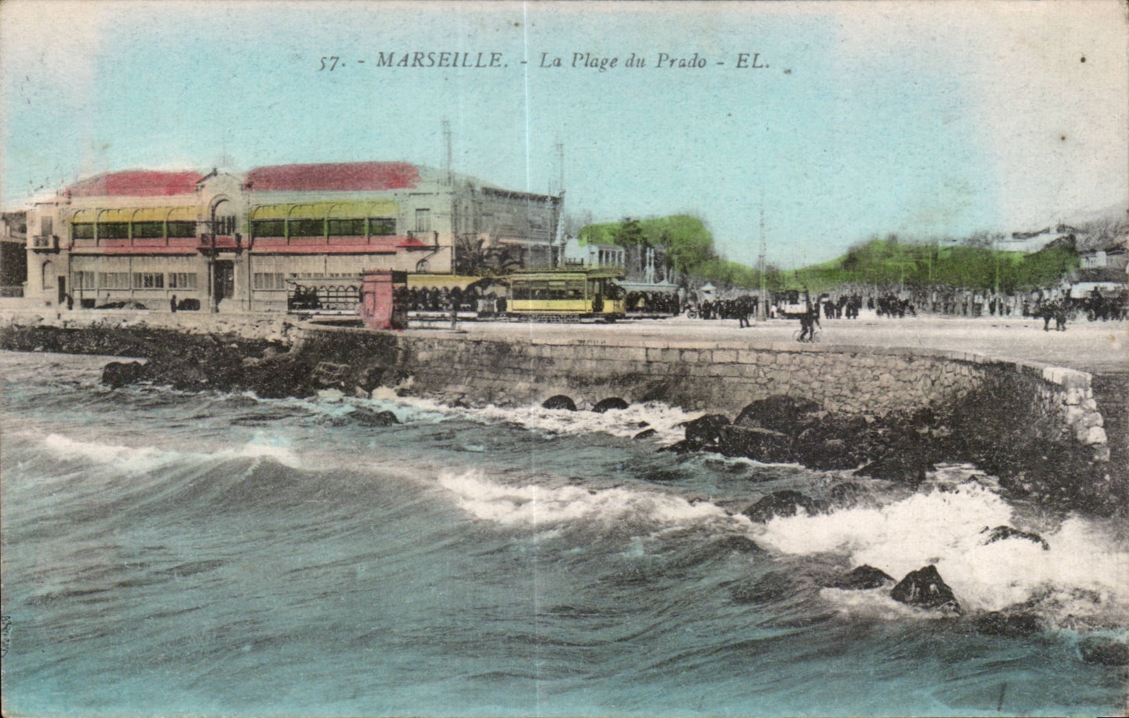 Marseille - La Plage du Prado - CPA 