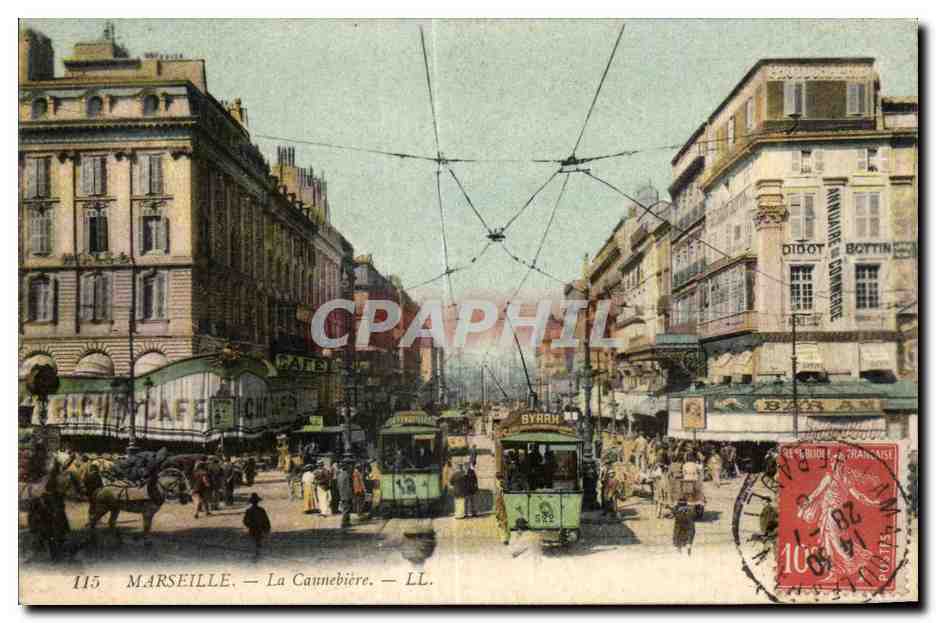 Marseille - La Cannebiere - CPA 