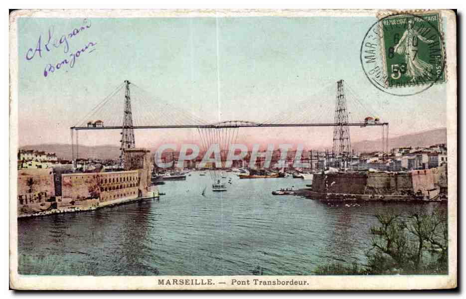 Marseille - Le Pont Transbordeur - CPA 