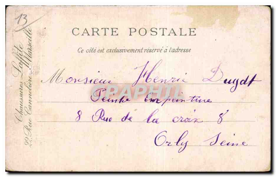 Marseille - Le Pont Transbordeur - CPA  — Verso