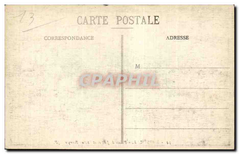 Marseille - Palais de Justice Statue Berryer - CPA  — Verso