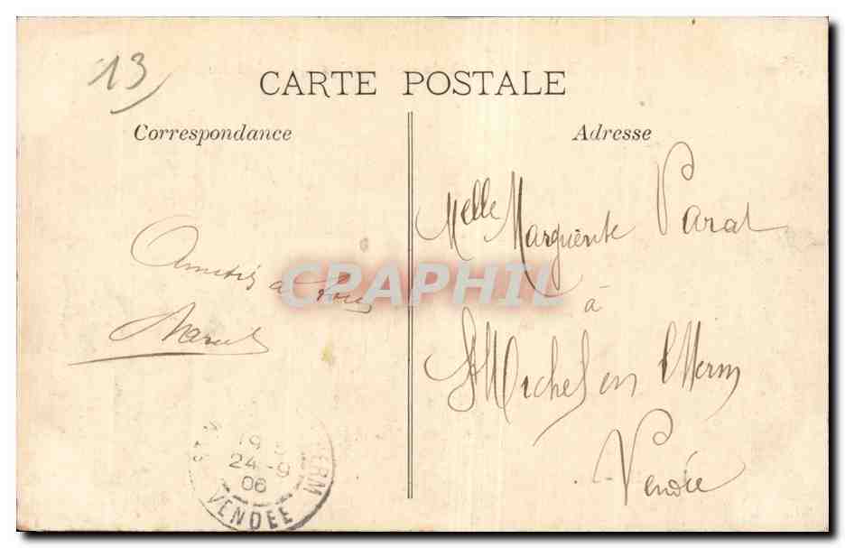 Marseille - Vue Generale des Bassins de la Joliette - CPA  — Verso