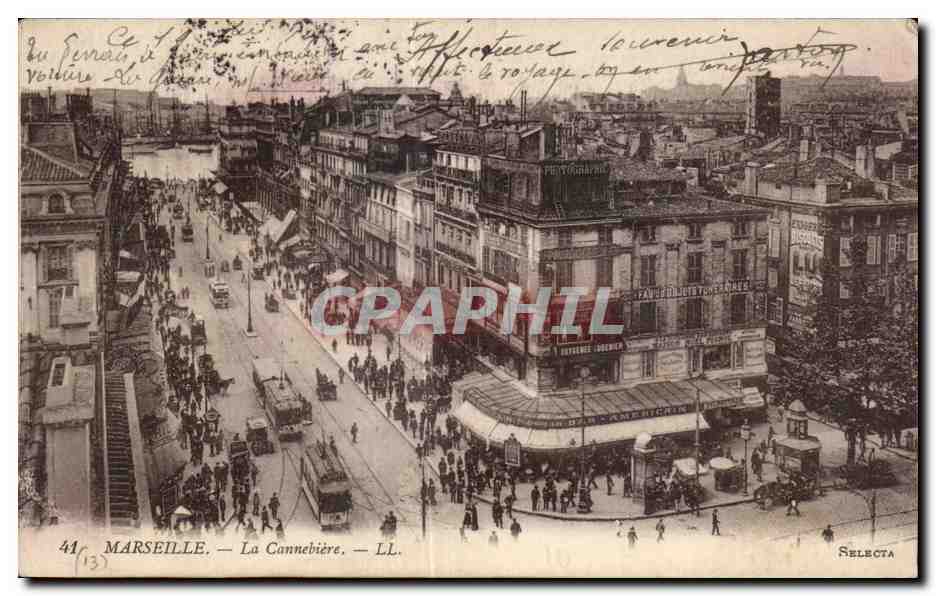 Marseille - La Cannebiere - CPA 