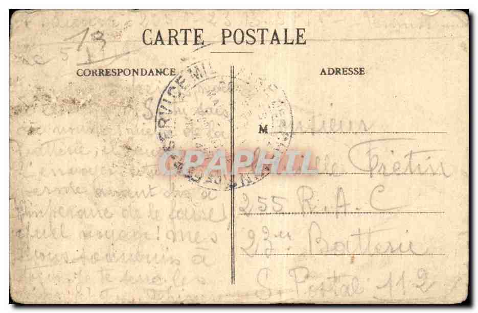 Marseille - La Cannebiere - CPA  — Rückseite