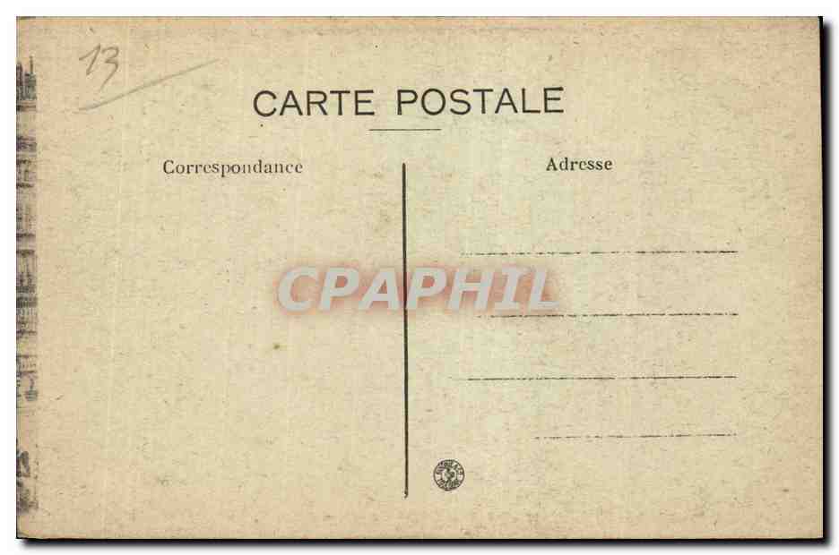 Marseille - La Cannebiere - CPA  — Verso
