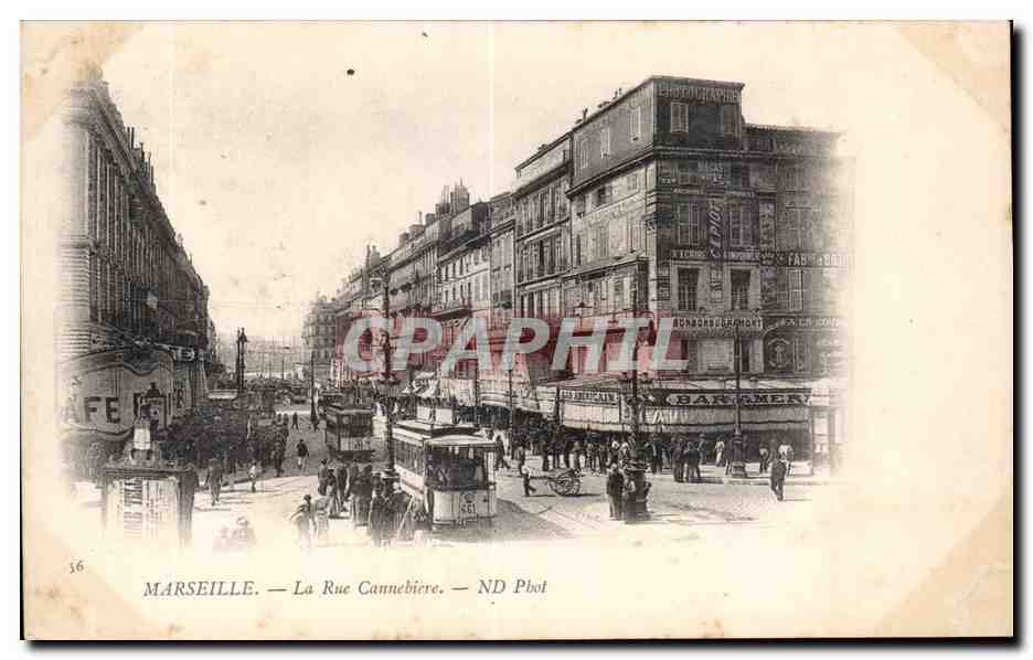 Marseille - La Rue Cannebiere - CPA 