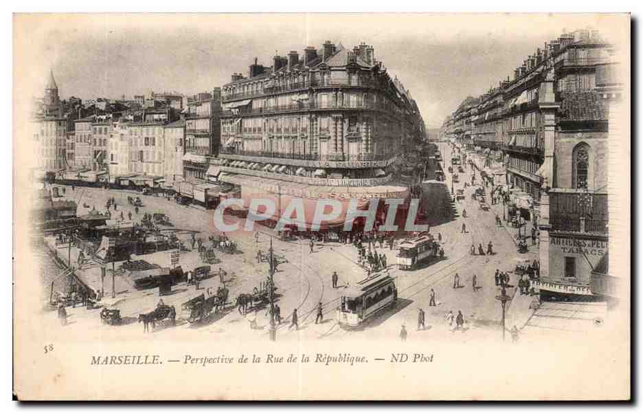 Marseille - Rue de la Republique - CPA 
