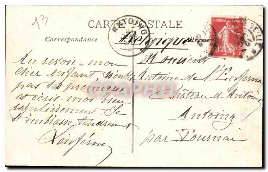 Marseille - Le Chateau d If - CPA  — Verso