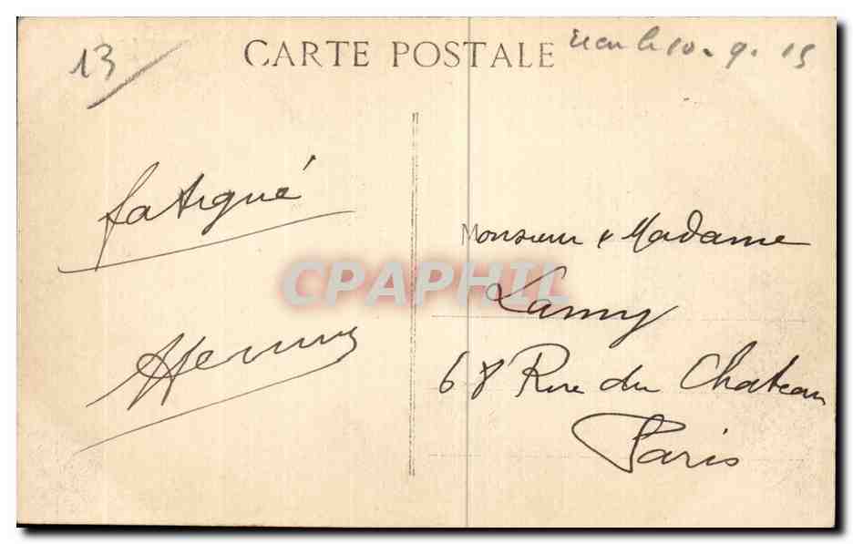Marseille - Rue de la Republique - CPA  — Verso