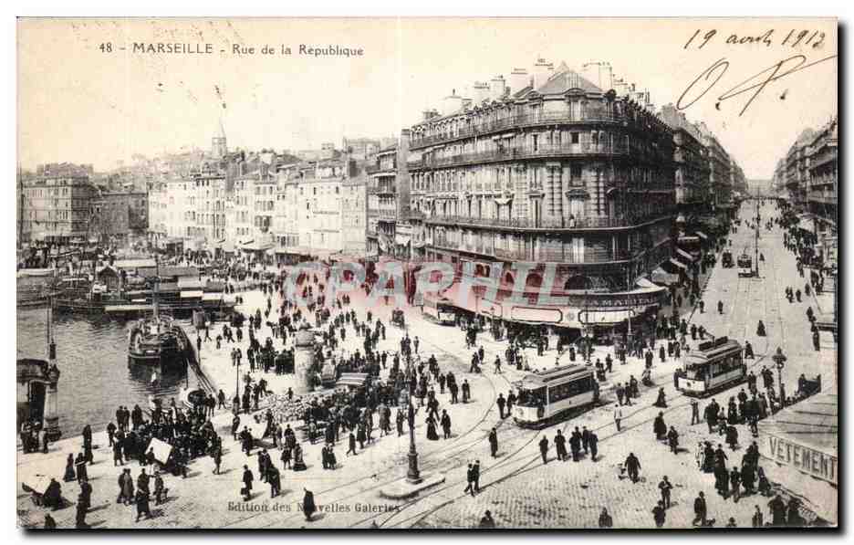 Marseille - Rue de la Republique - CPA 