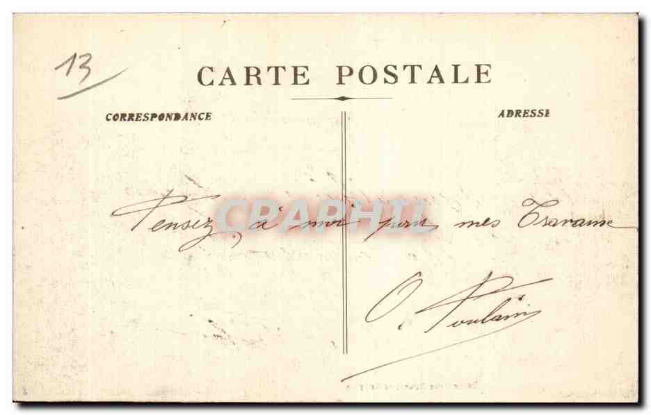 Marseille - Rue de la Republique - CPA  — Verso