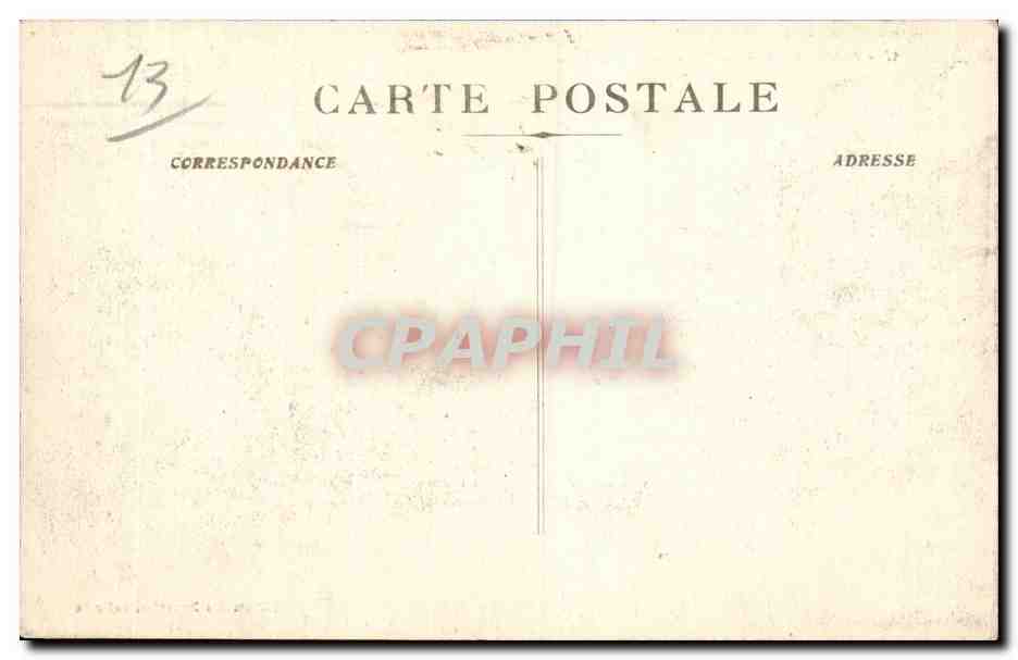 Marseille - Le Quai de la Fraternite - CPA  — Verso