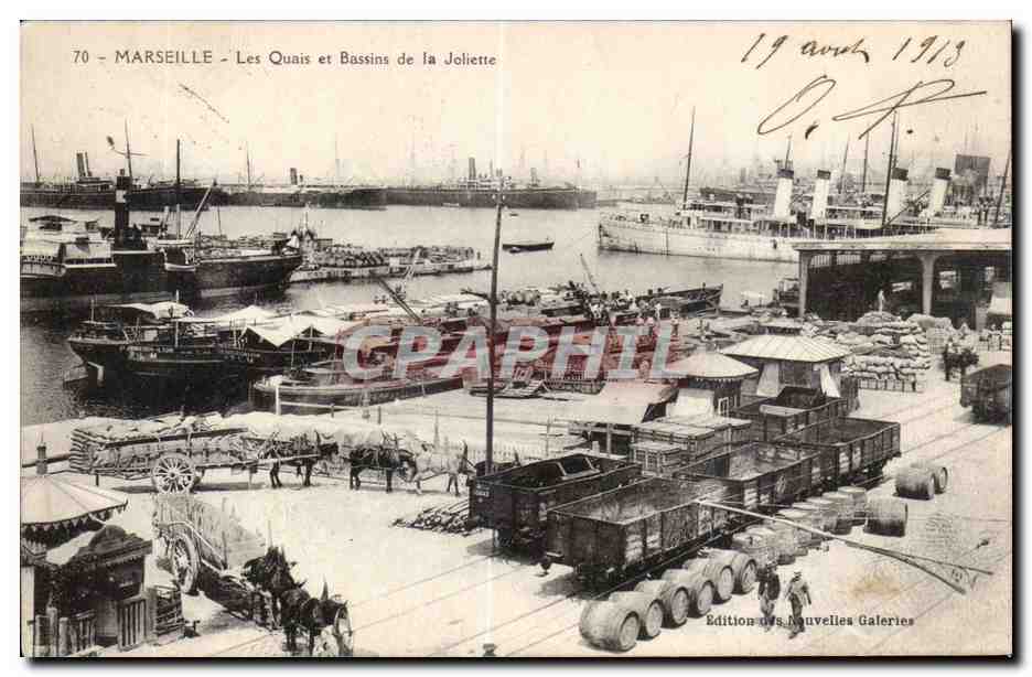 Marseille - Le Quais et les Bassins de la Joliette - CPA 