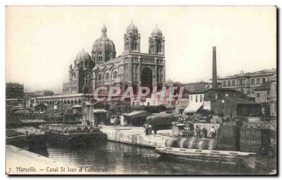 Marseille - Canal St Jean de la Cathedrale - CPA 