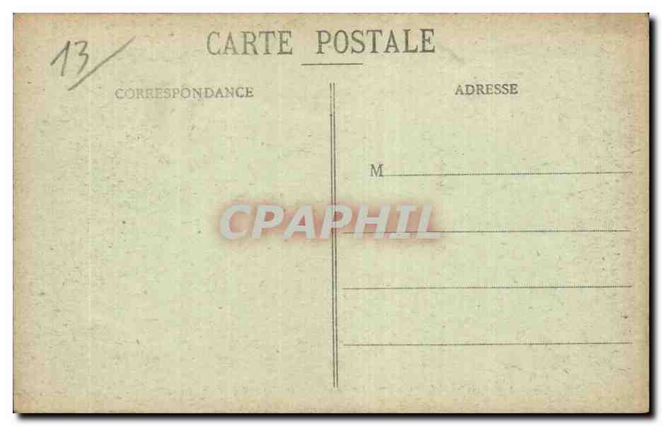 Marseille - Carrefour des Allees de Meiban et des Capucins - CPA  — Rückseite