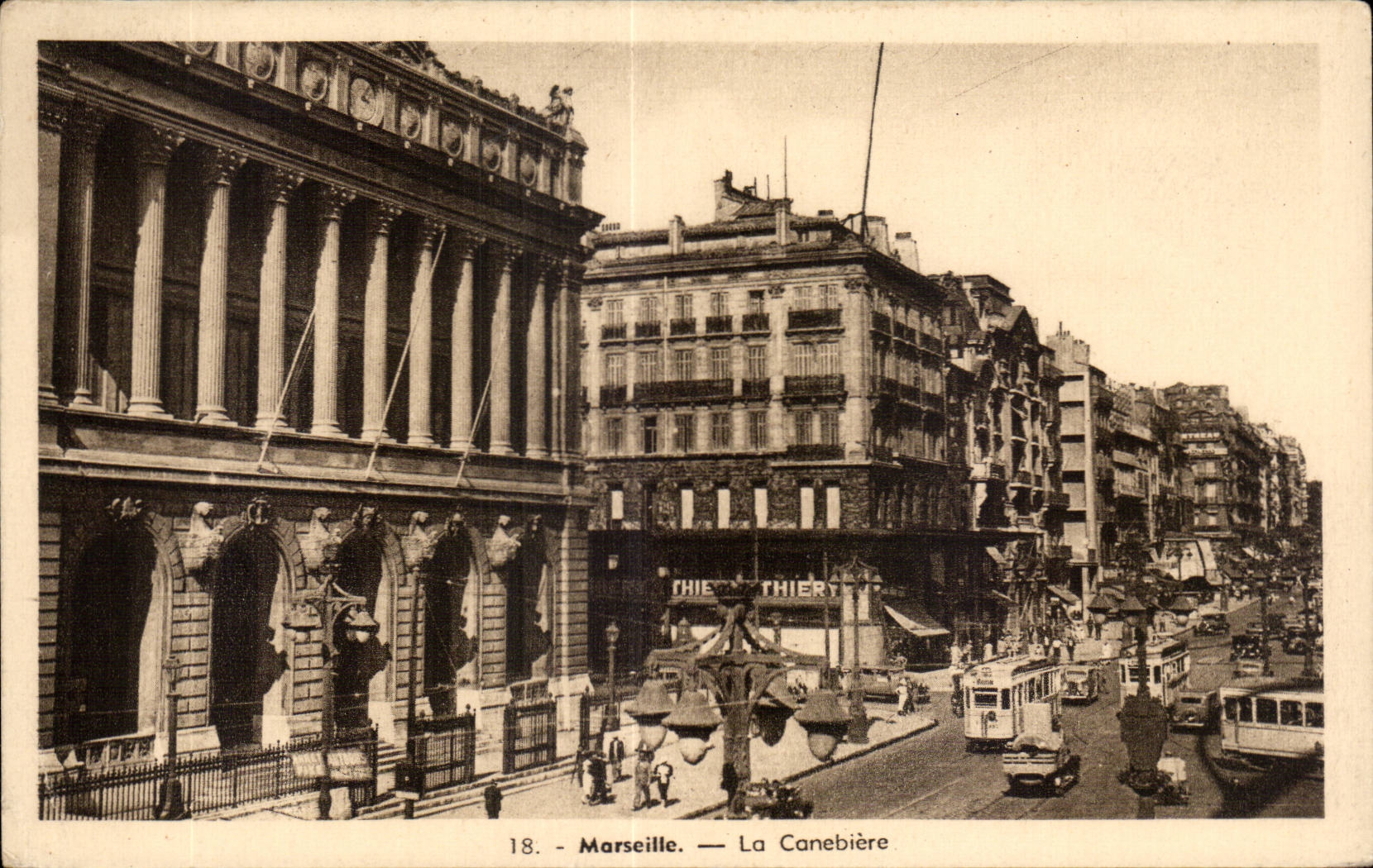 Marseille - La Cannebiere - CPA 