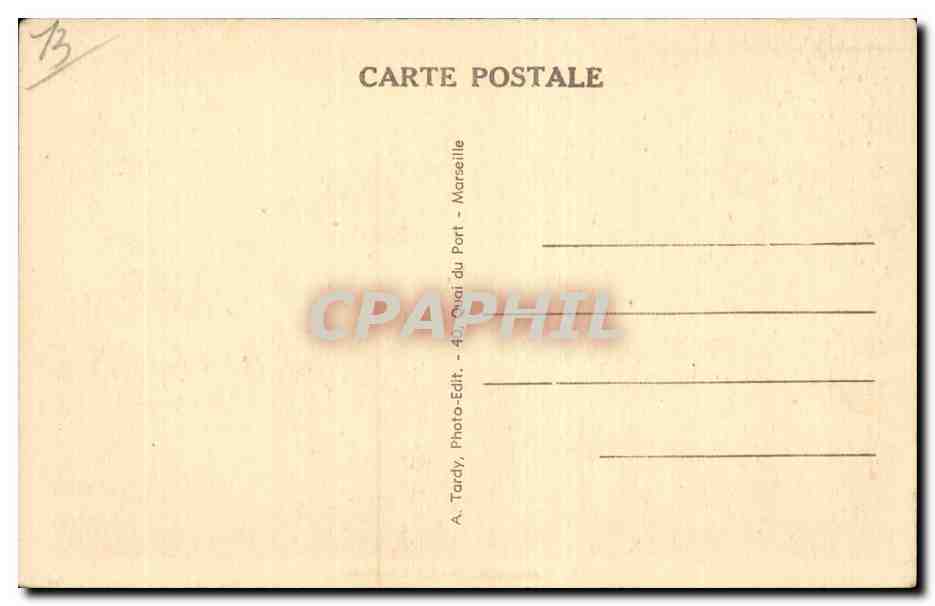 Marseille - La Cannebiere - CPA  — Rückseite
