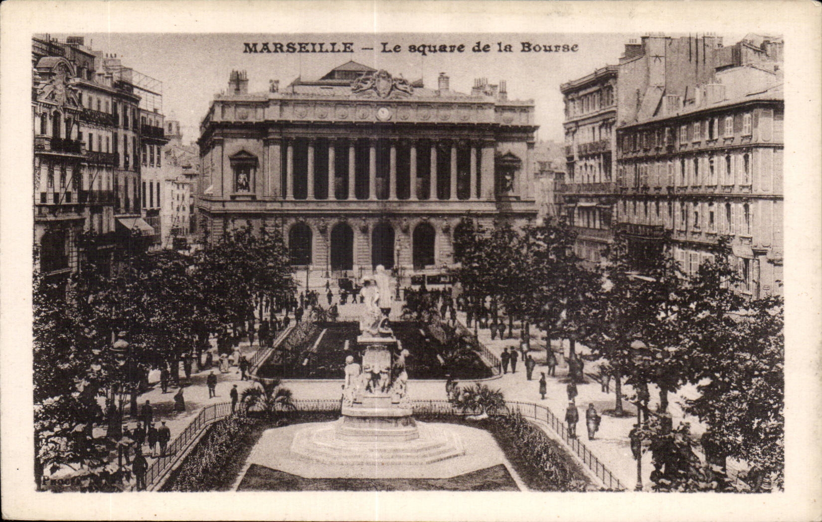 Marseille - Le Square de la Bourse - CPA 