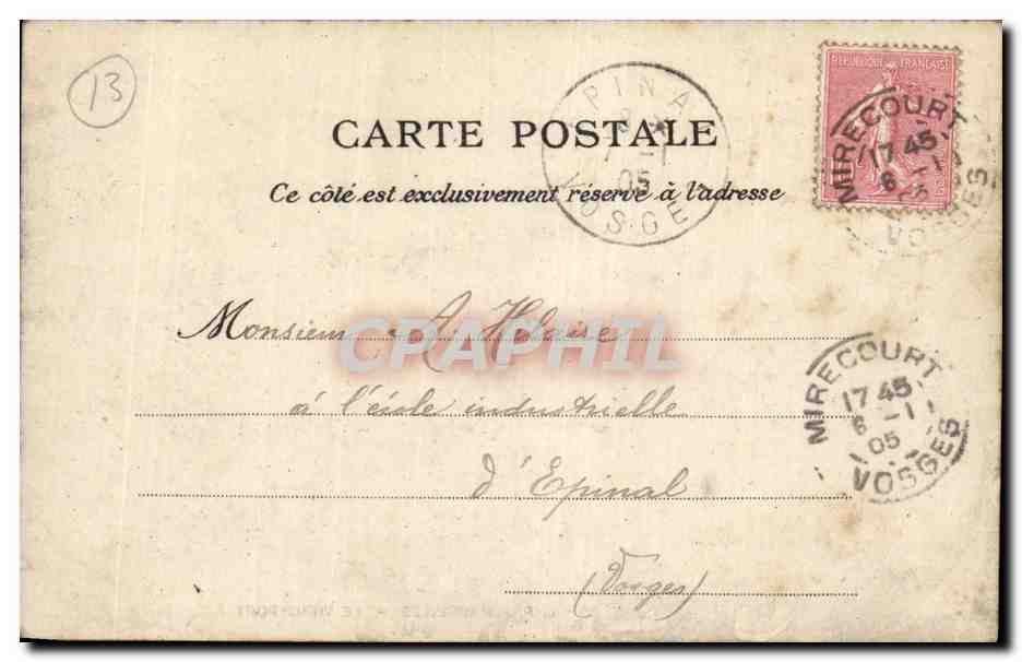 Marsella — El Puerto Viejo — H. Lilain, n°35 — Reverso
