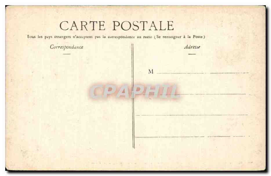 Maisons en flammes — Faubourg d'Anvers — "GEO." 44-1914 — Verso