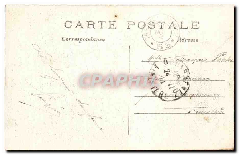 CPA Militaria Les ruines d Albert  — Rückseite
