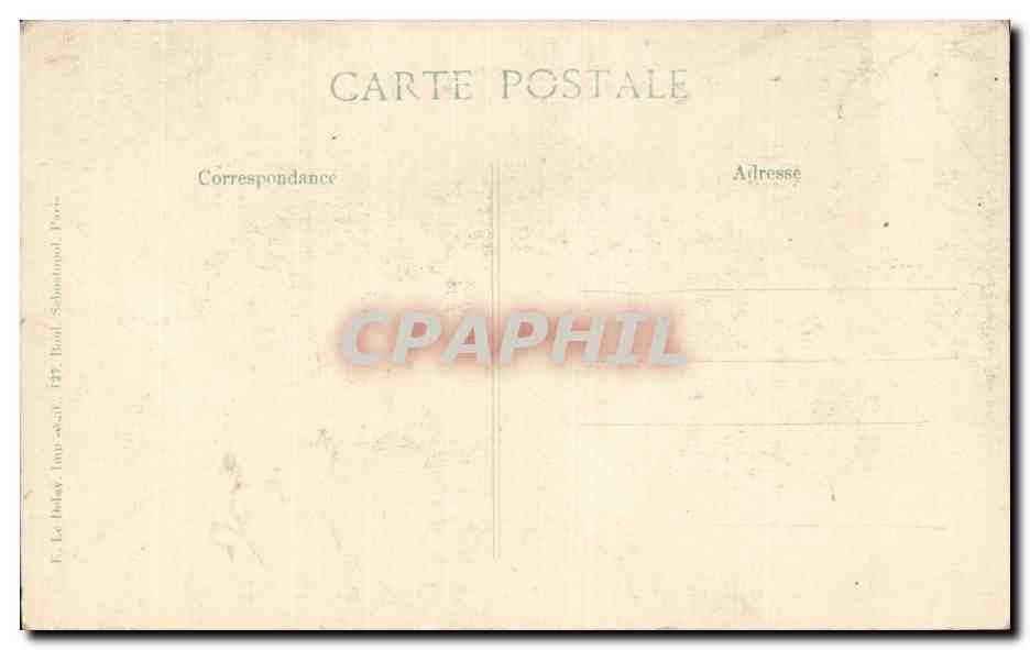 Poste d'Infanterie Anglaise — British Infantry station — Gliché Marchand, 11ème Série — Achterkant