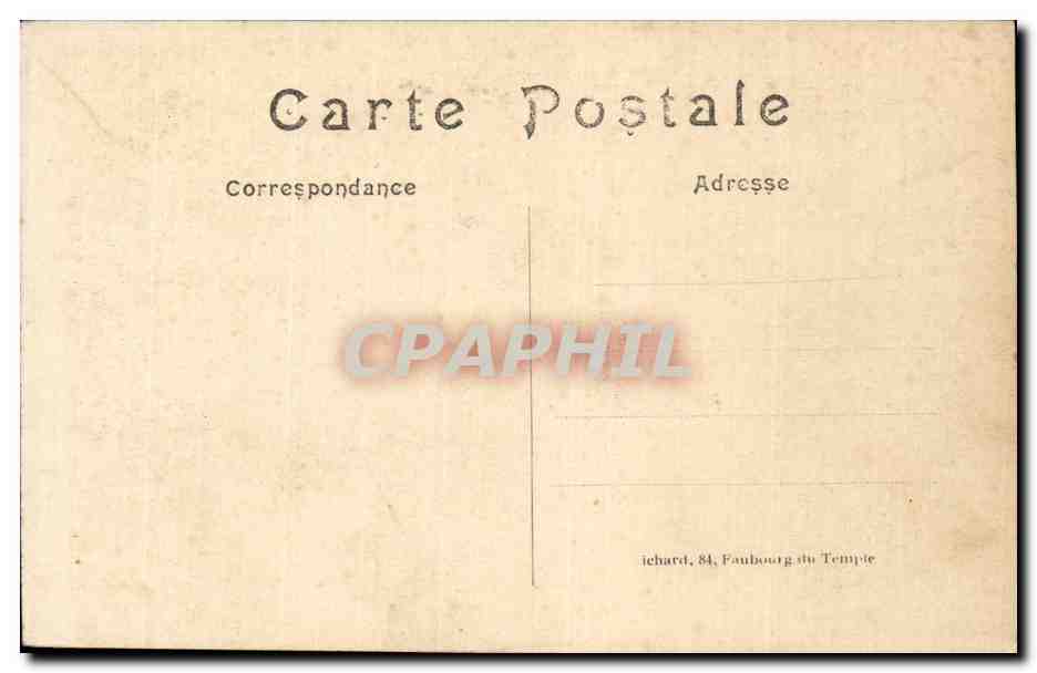 CPA Militaria Guerre de 1914 Reims apres le bombardement par les Allemands Le Mont de Piete  — Rückseite