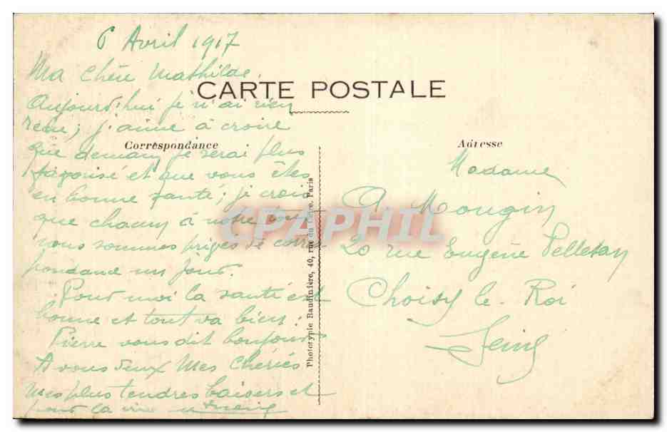CPA Militaria La grande guerre Cote de l eglise de M le Grand demoli par un obus  — Rückseite