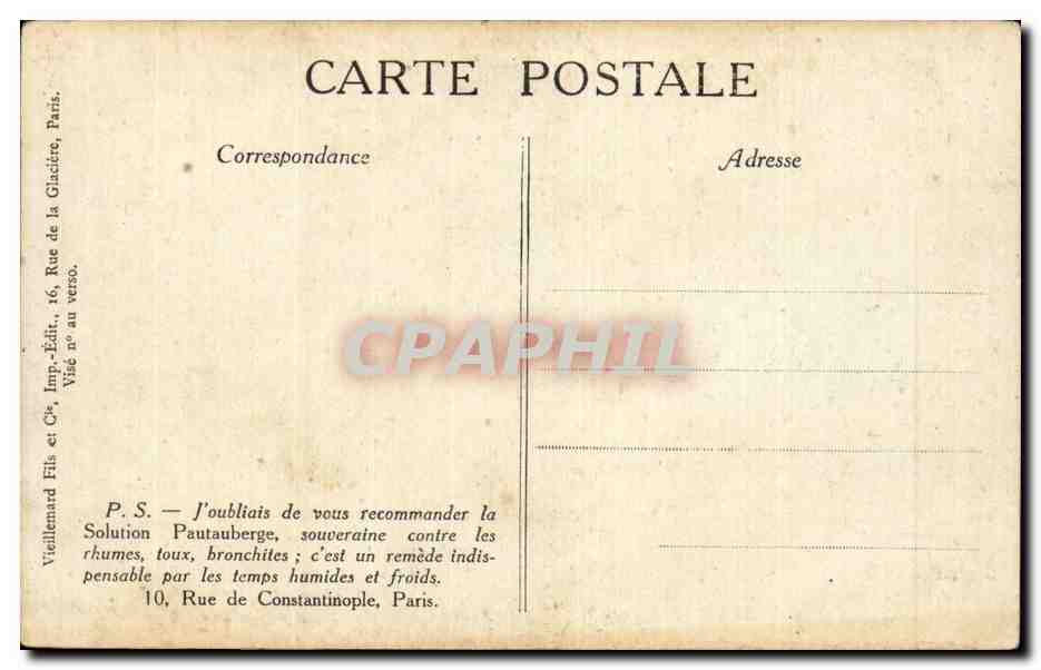 CPA Militaria Musee des Invalides Paris Avion allemand DFW pris a Jonchery Bataille de la Marne  — Rückseite