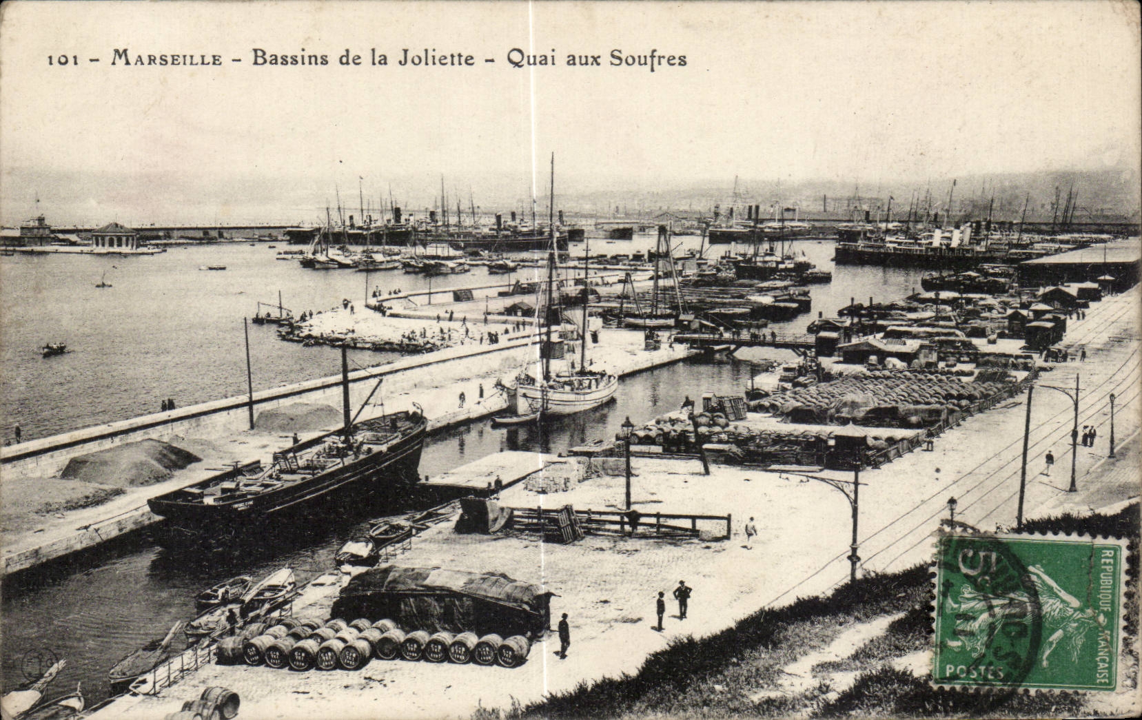 CPA Marseille Bassins de la Joliette Quai aux souffres