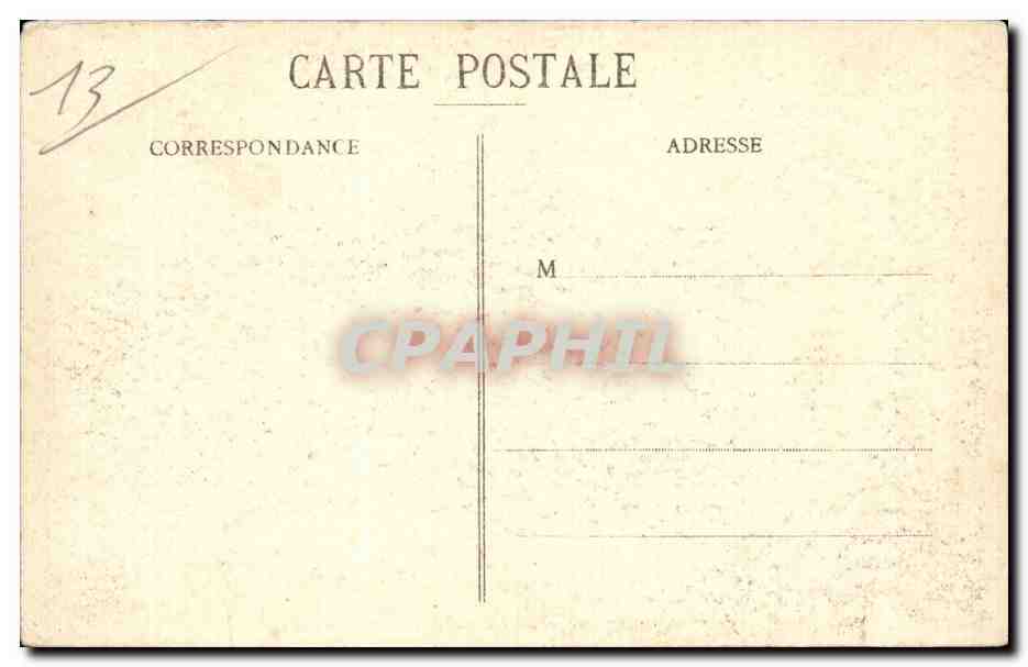 CPA Marseille Palais de justice et statue Berryer — Rückseite