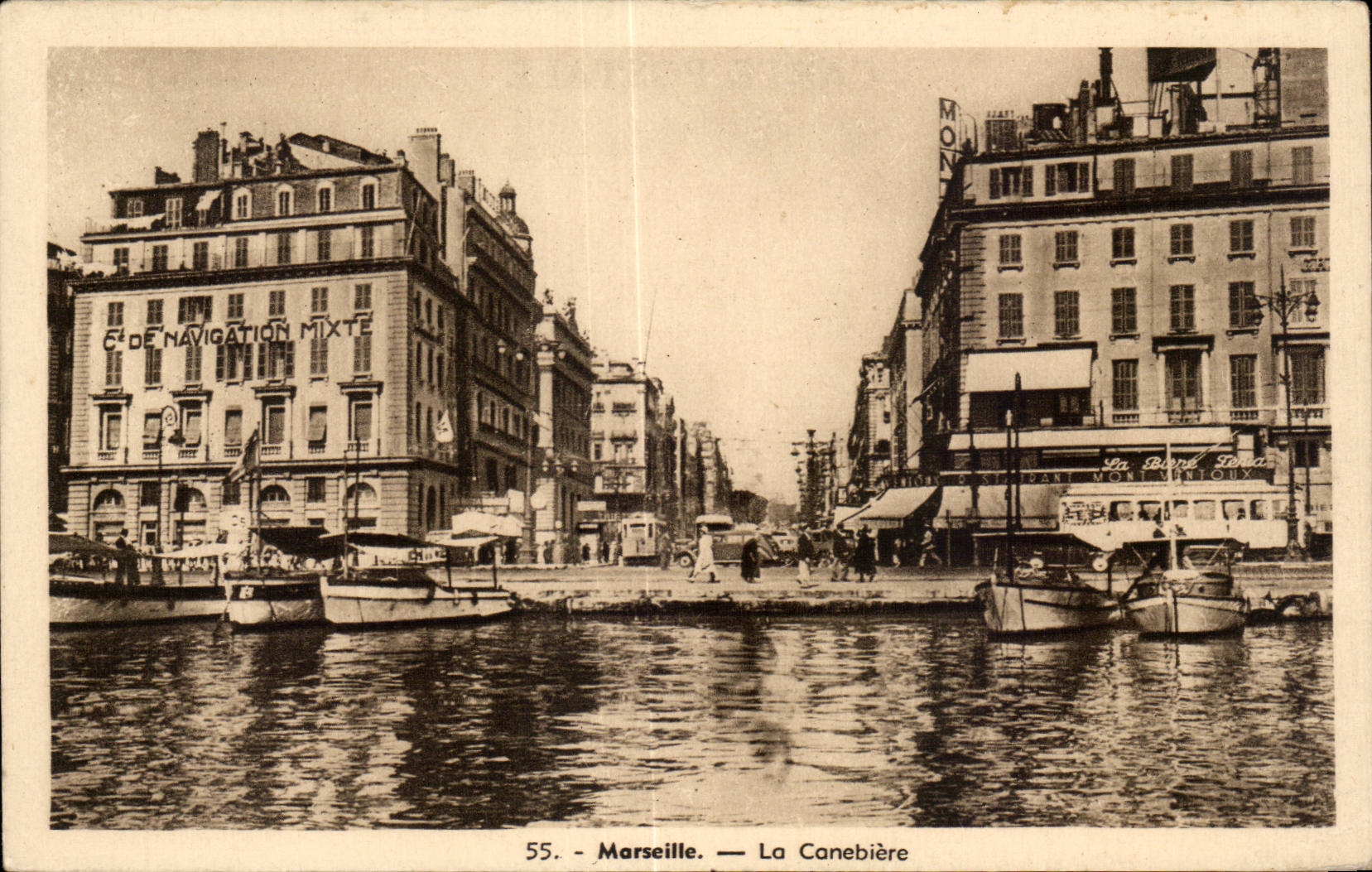 CPA Marseille La Canebiere Cie de Navigation mixte