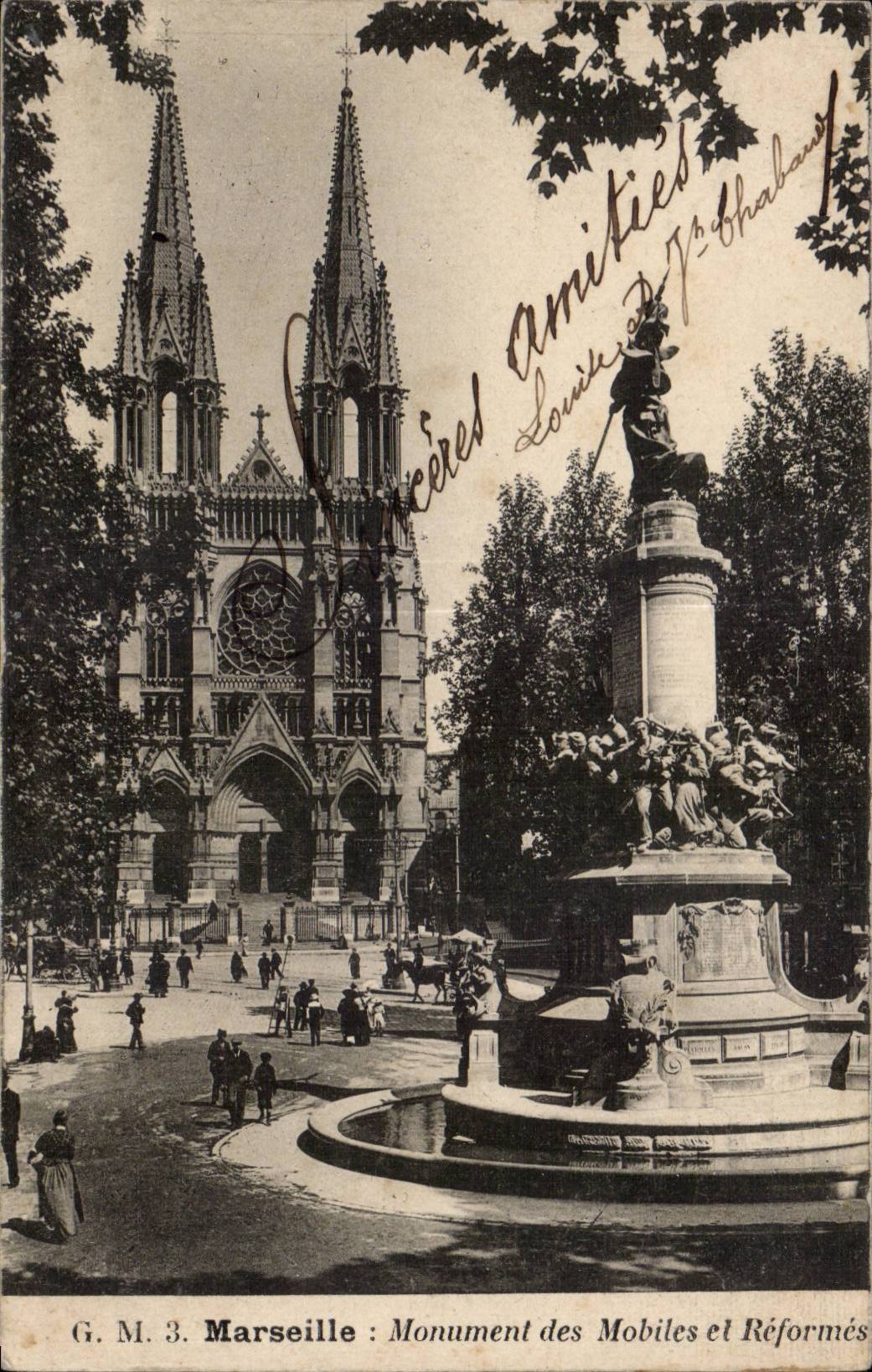 CPA Marseille Monument des mobiles et reformes