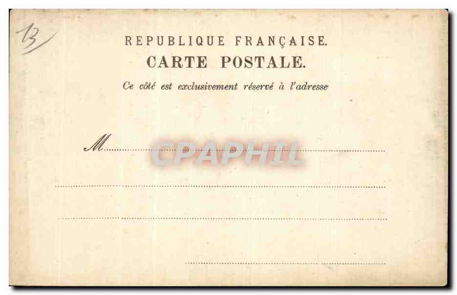 Église des Réformées (St. Vincent de Paul) — Marseille — éditeur non identifié — Verso