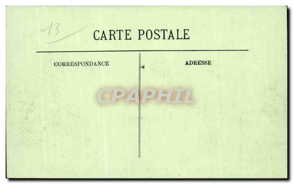 CPA Marseille Sortie des ports Mole de la Pinede Bateau — Verso