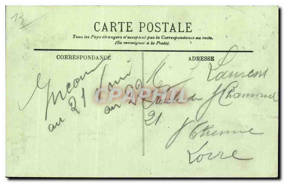 Marseille — Quai de la Joliette — LL. n° 217 — Verso