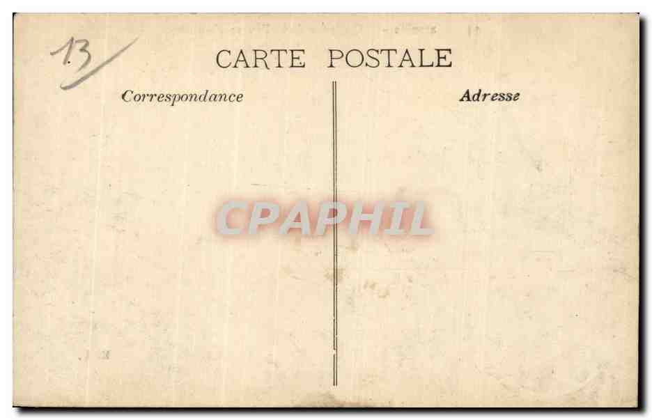 CPA Marseille Quartier de la fausse monnaie — Verso