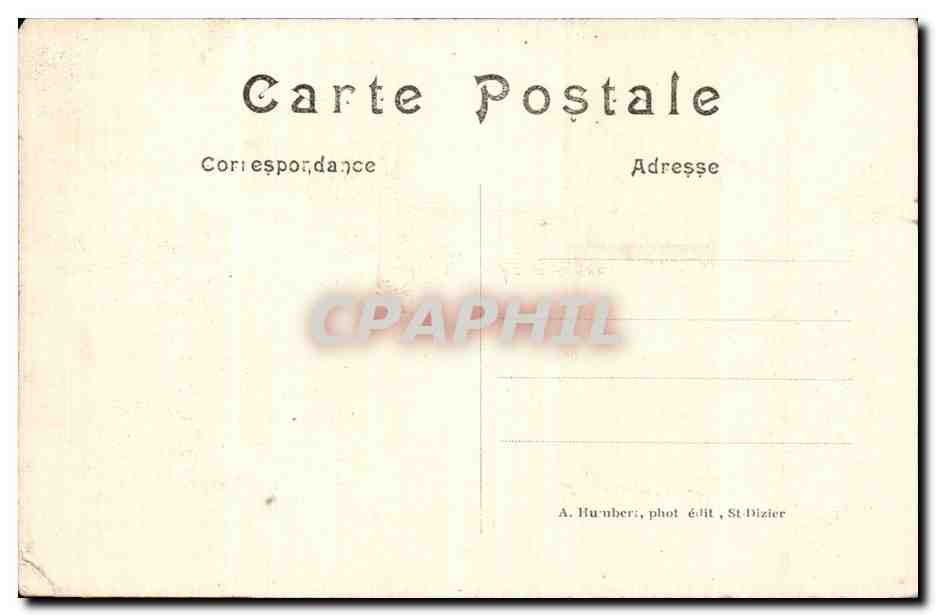 CPA Militaria Sermaize Bataille de la Marne  — Back