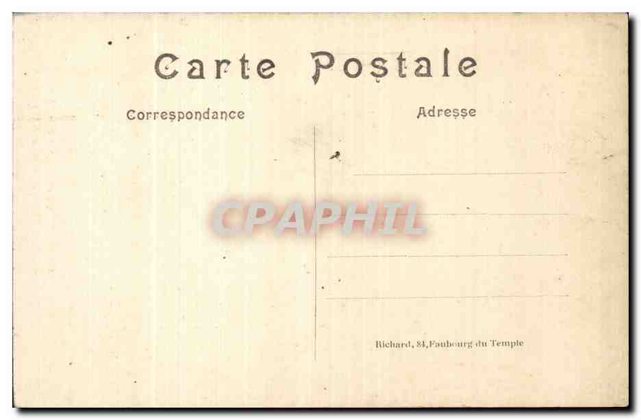 CPA La cathedrale de Reims apres un bombardement — Rückseite