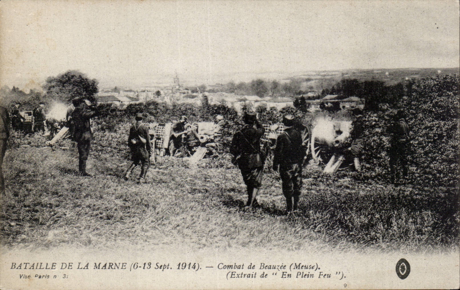 Bataille de la Marne — Combat de Beauzée (Meuse) — Extrait de « En Plein Feu » — Visé Paris n° 31