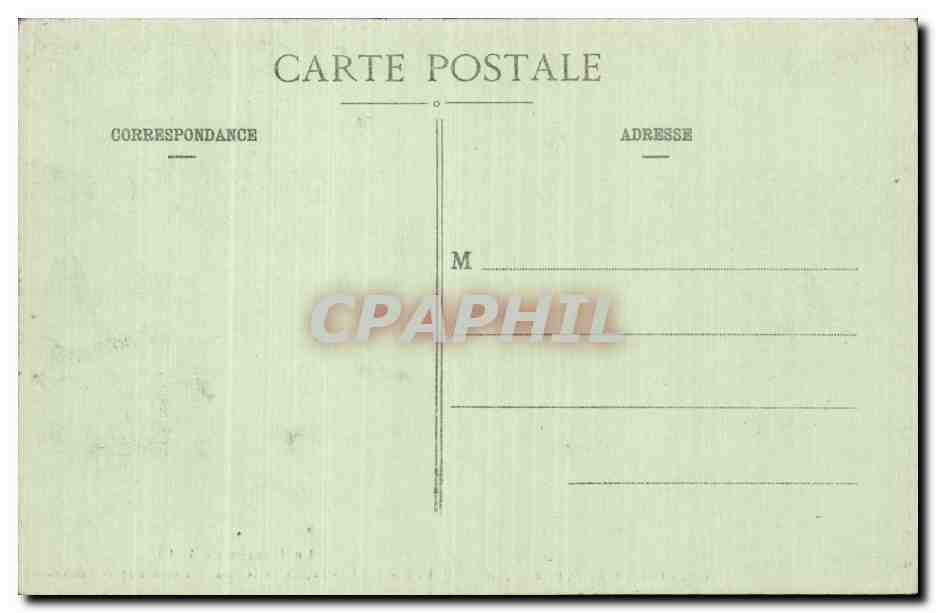 CPA Militaria Luneville Facade de la sous prefecture apres l incendie  — Verso