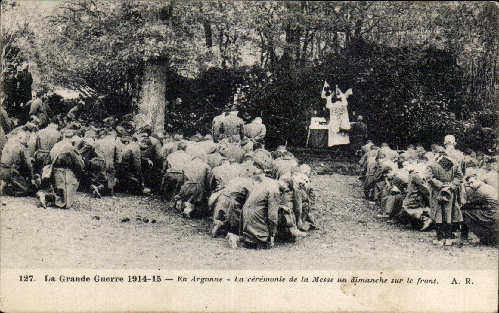 Argonne — Cérémonie de la Messe un dimanche sur le front — A.R. n°127