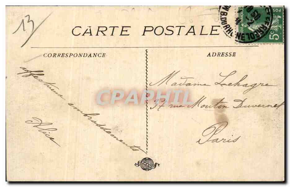 Marseille - La Caisse d Epargne - CPA — Rückseite