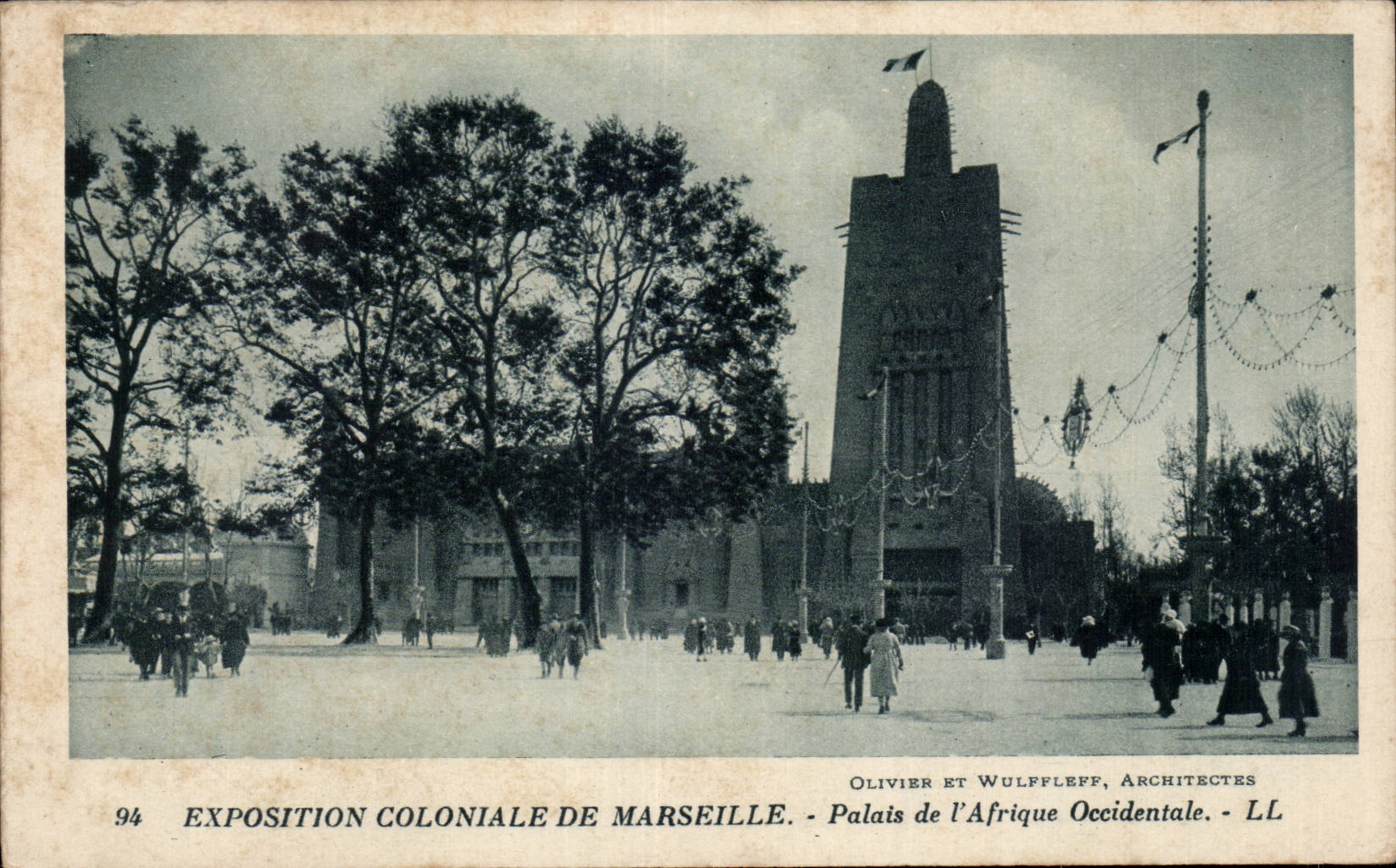 Marseille - Exposition Coloniale de Marseille - Palais de l Afrique Occidentale - CPA