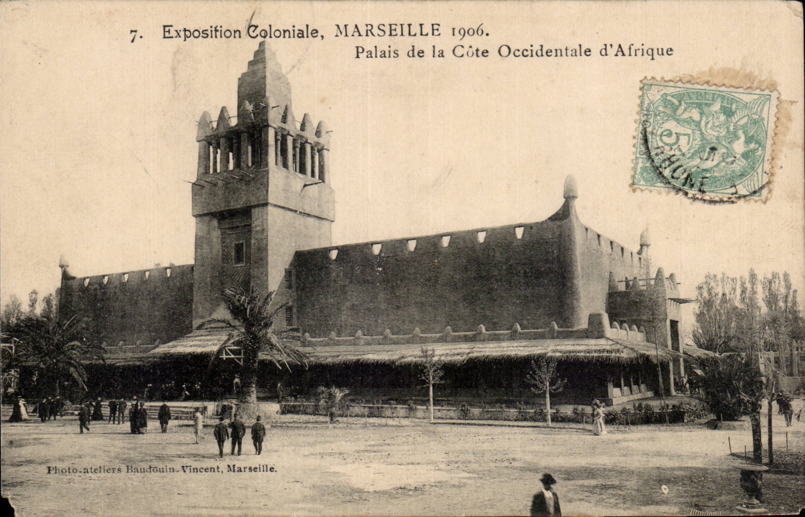 Marseille - Exposition Coloniale 1906 - Palais de la Cote Occidentale d Afrique - CPA