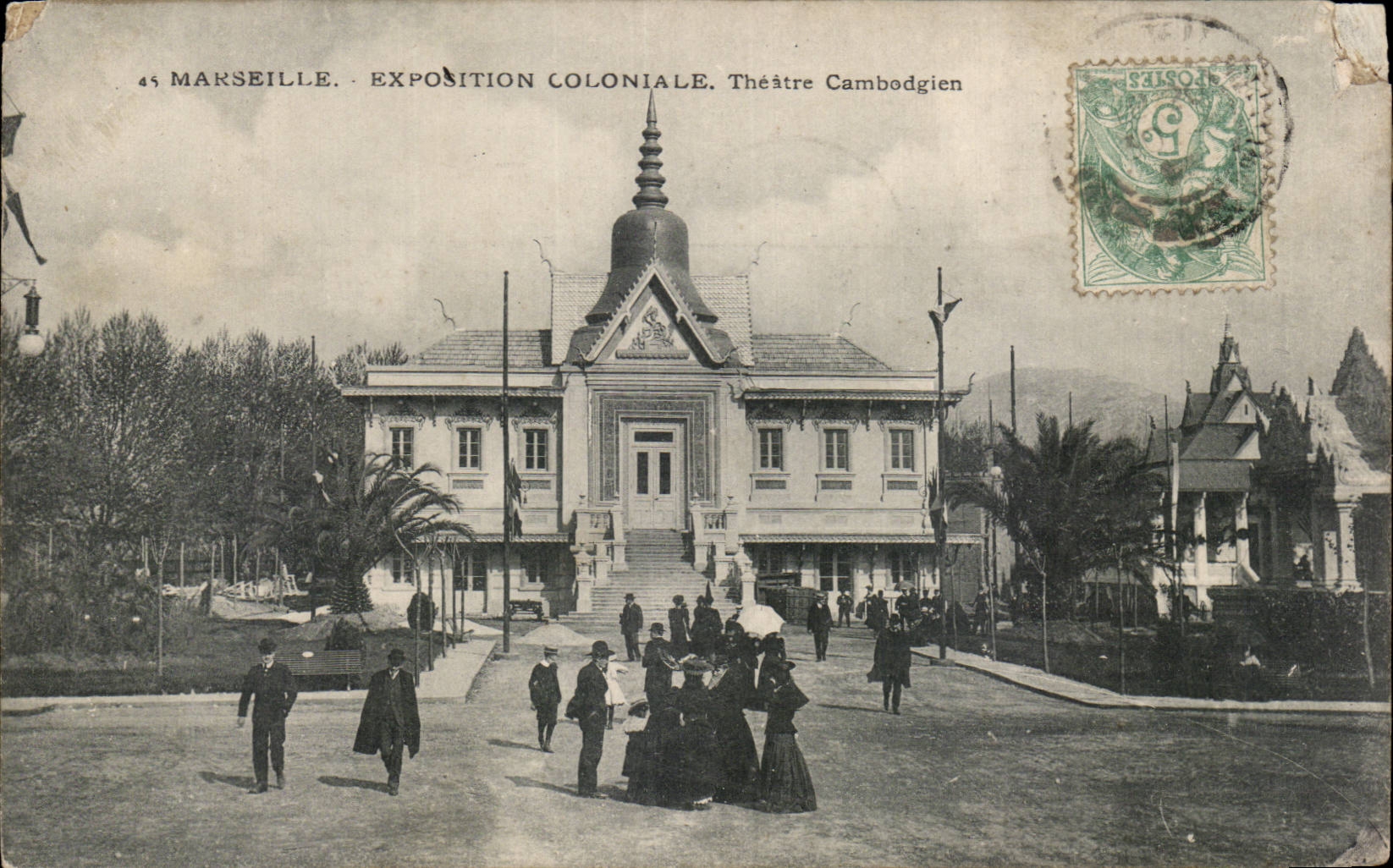 Marseille - Exposition Coloniale - Palais Cambodgien - CPA