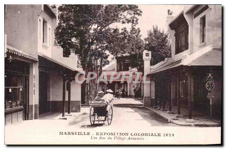 Marseille - Exposition Coloniale 1922 - Une Rue du Village Annamite - CPA