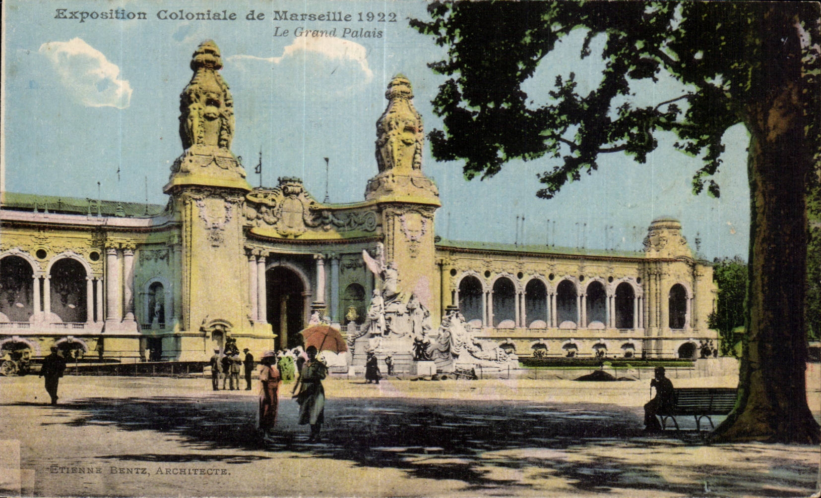 Marseille - Exposition Coloniale 1922 - Le Grand Palais - Collection Banania - CPA