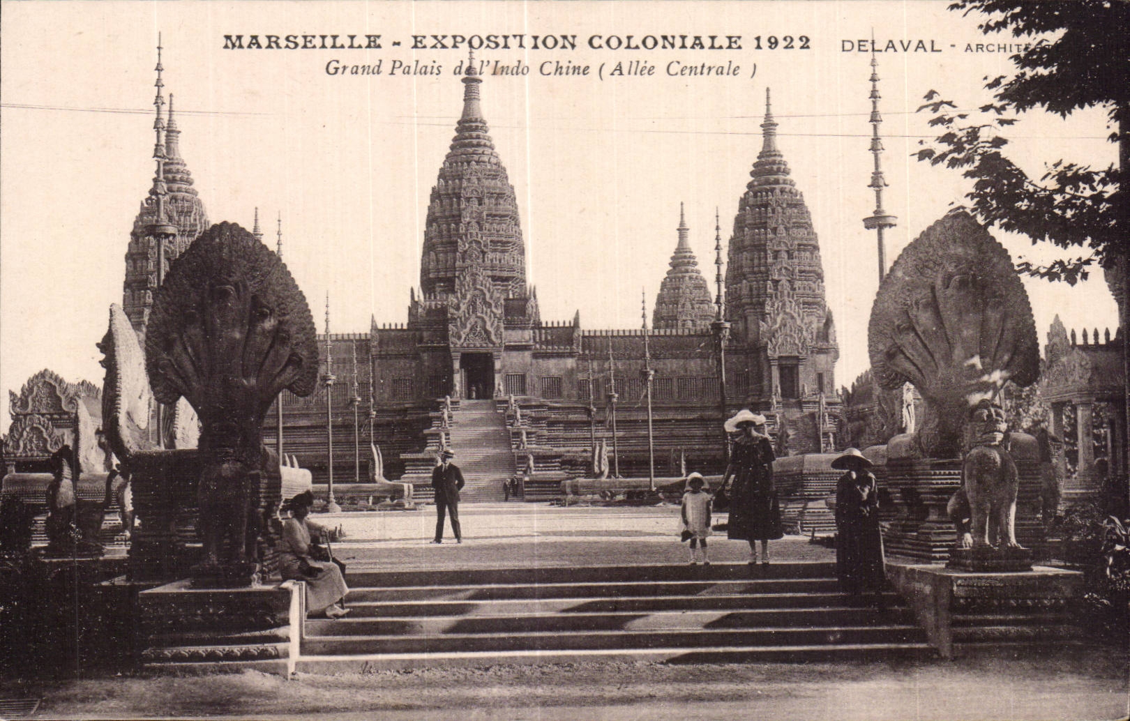 Marseille - Exposition Coloniale 1922 - Grand Palais de l Indo Chine - CPA